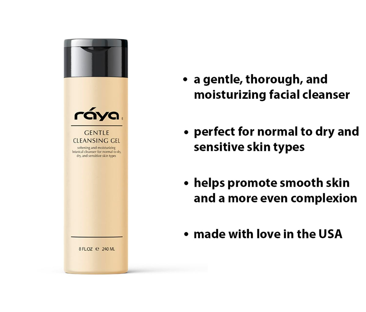 Raya Gentle Facial Cleansing Gel foaming lather texture on skin