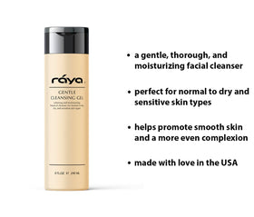 Raya Gentle Facial Cleansing Gel foaming lather texture on skin