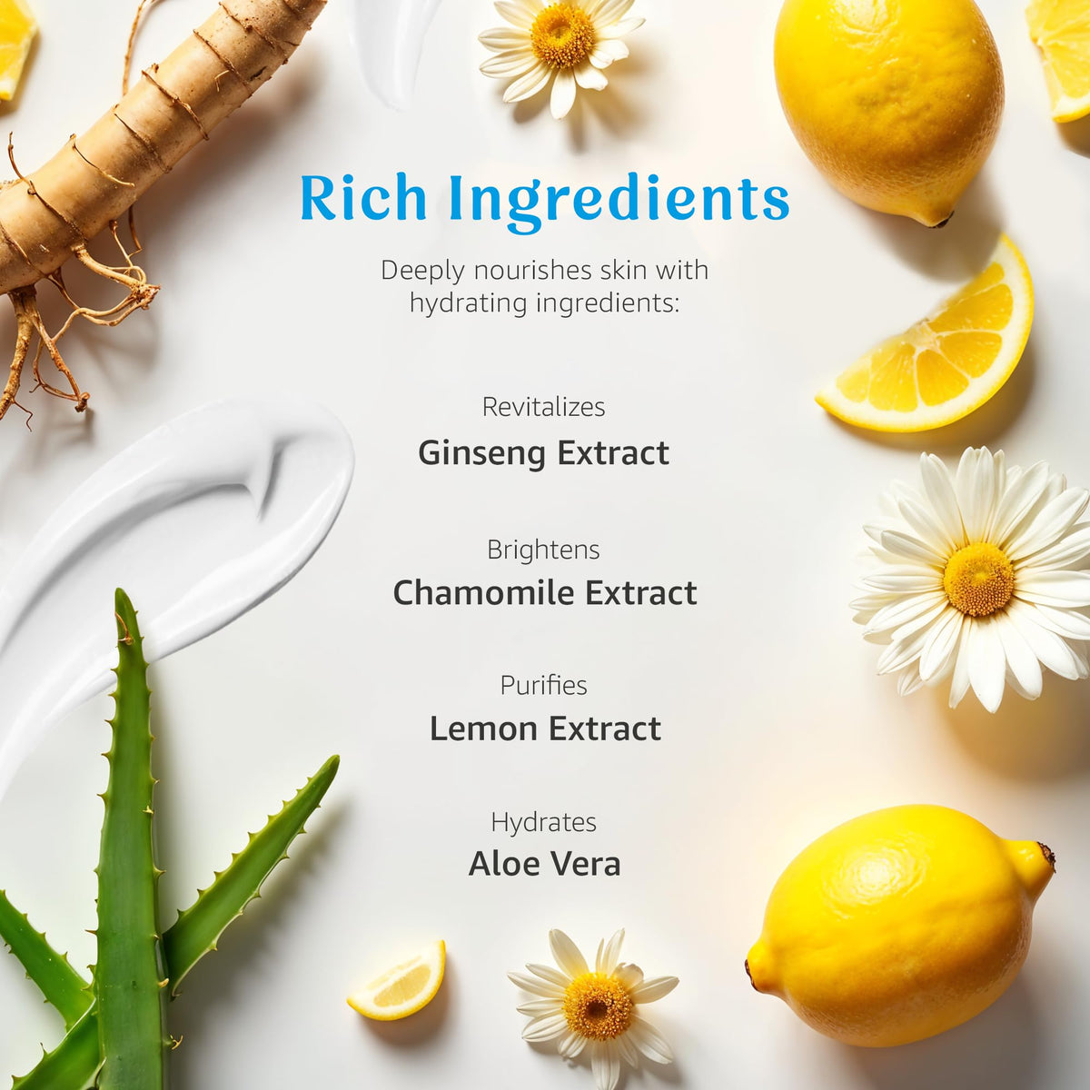 Raya Lemon Water Gel Cream being applied to the skin