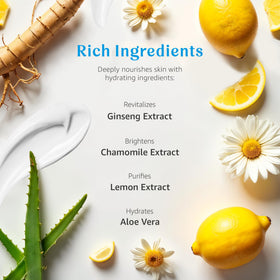 Raya Lemon Water Gel Cream being applied to the skin