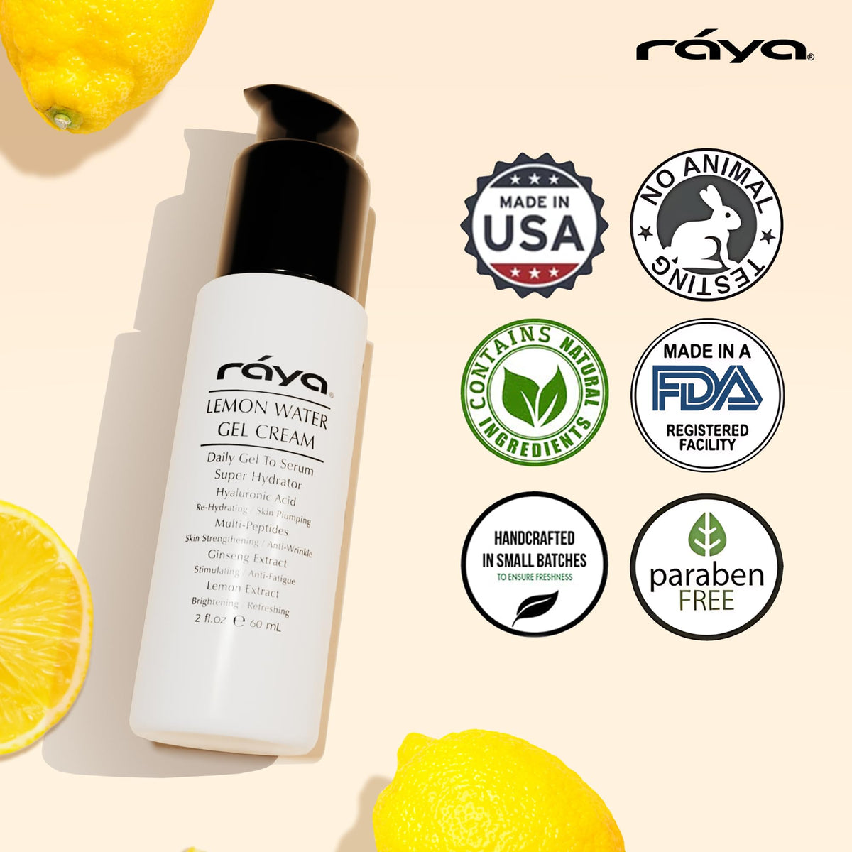 Raya Lemon Water Gel Cream for daytime hydration