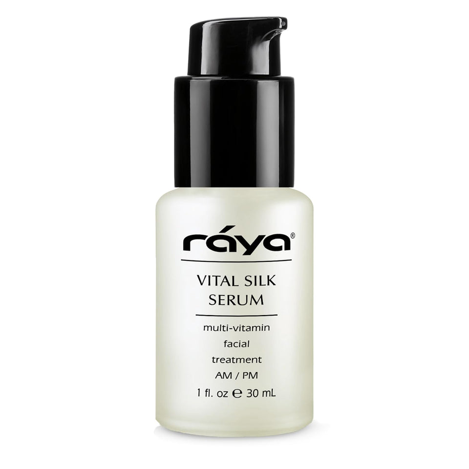 Raya Vital Silk Serum bottle for a premium daily routine that hydrates and smooths