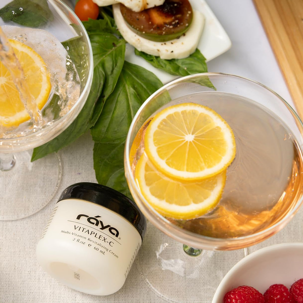 Aloe Vera component of Raya Vitaplex-C Cream shown with product