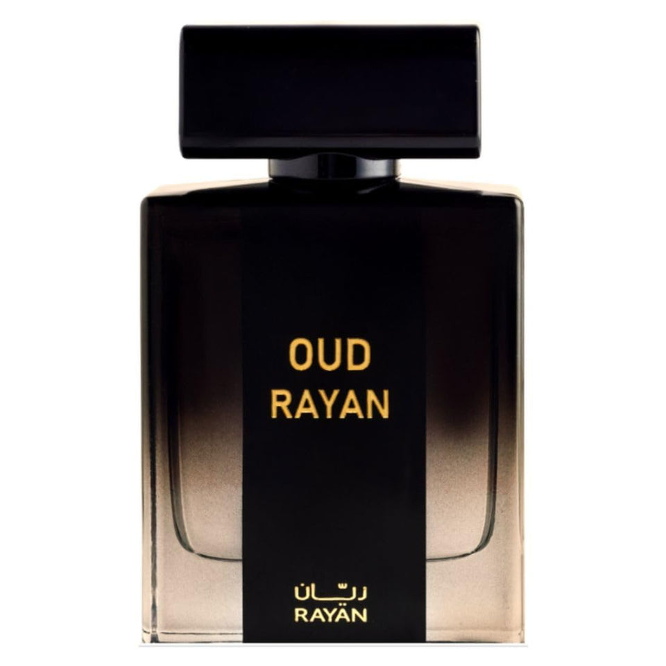 RAYAN Modern Oud perfume bottle front highlights premium design for daily wear
