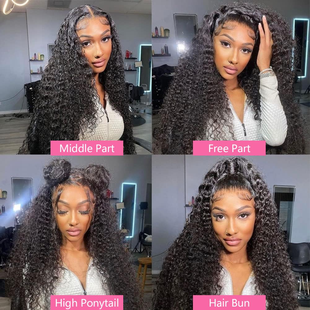 RAYFOG deep wave wig showing pre-plucked hairline and baby hairs
