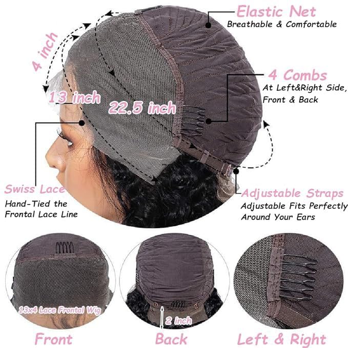 RAYFOG 13x4 lace front wig with 180% density for fullness