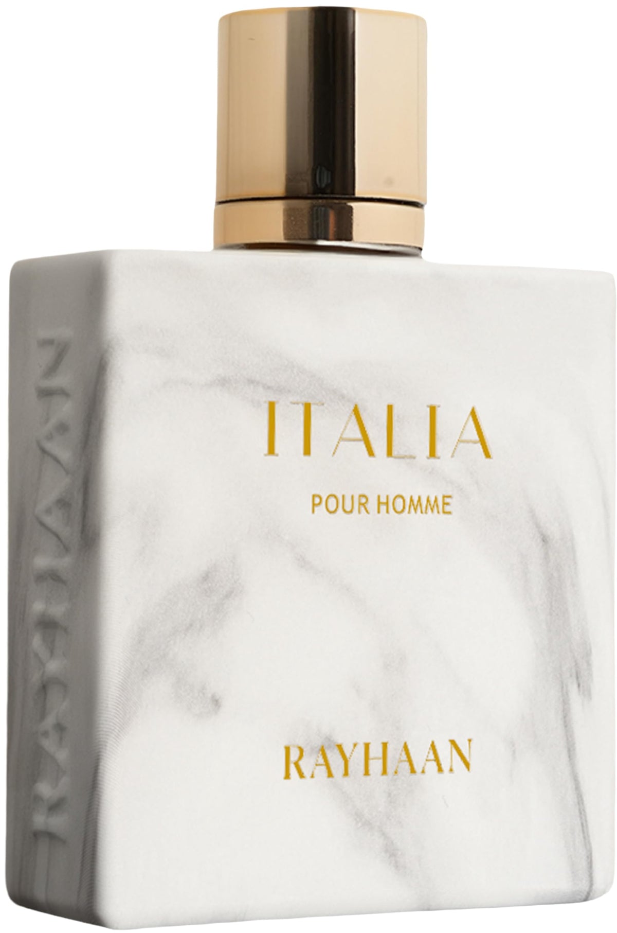 Rayhaan Italia citrus-top-notes highlight a fresh daytime scent for everyday wear.