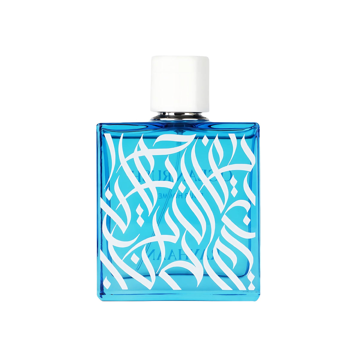 Rayhaan Ocean Rush label-detail highlights mineral amber accent for refined evenings