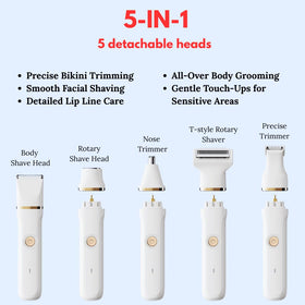 RaysDanc IPX7 waterproof design for wet or dry shaving and rinsing