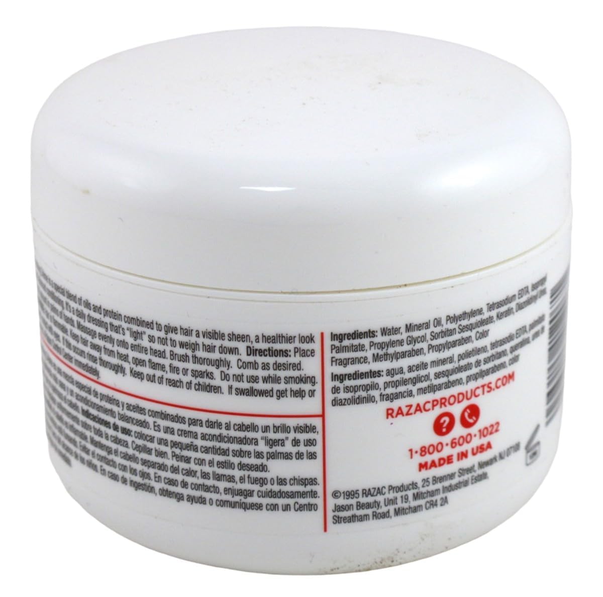 Razac Perfect For Perms Finish Creme texture being spread evenly for lightweight styling on permed hair