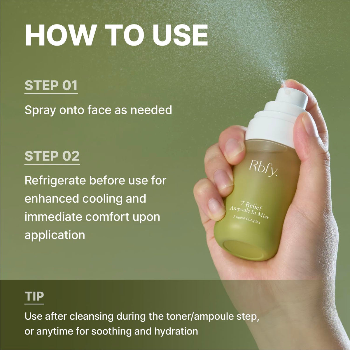 Rbfy 7 Relief Ampoule In Mist suitable for sensitive skin