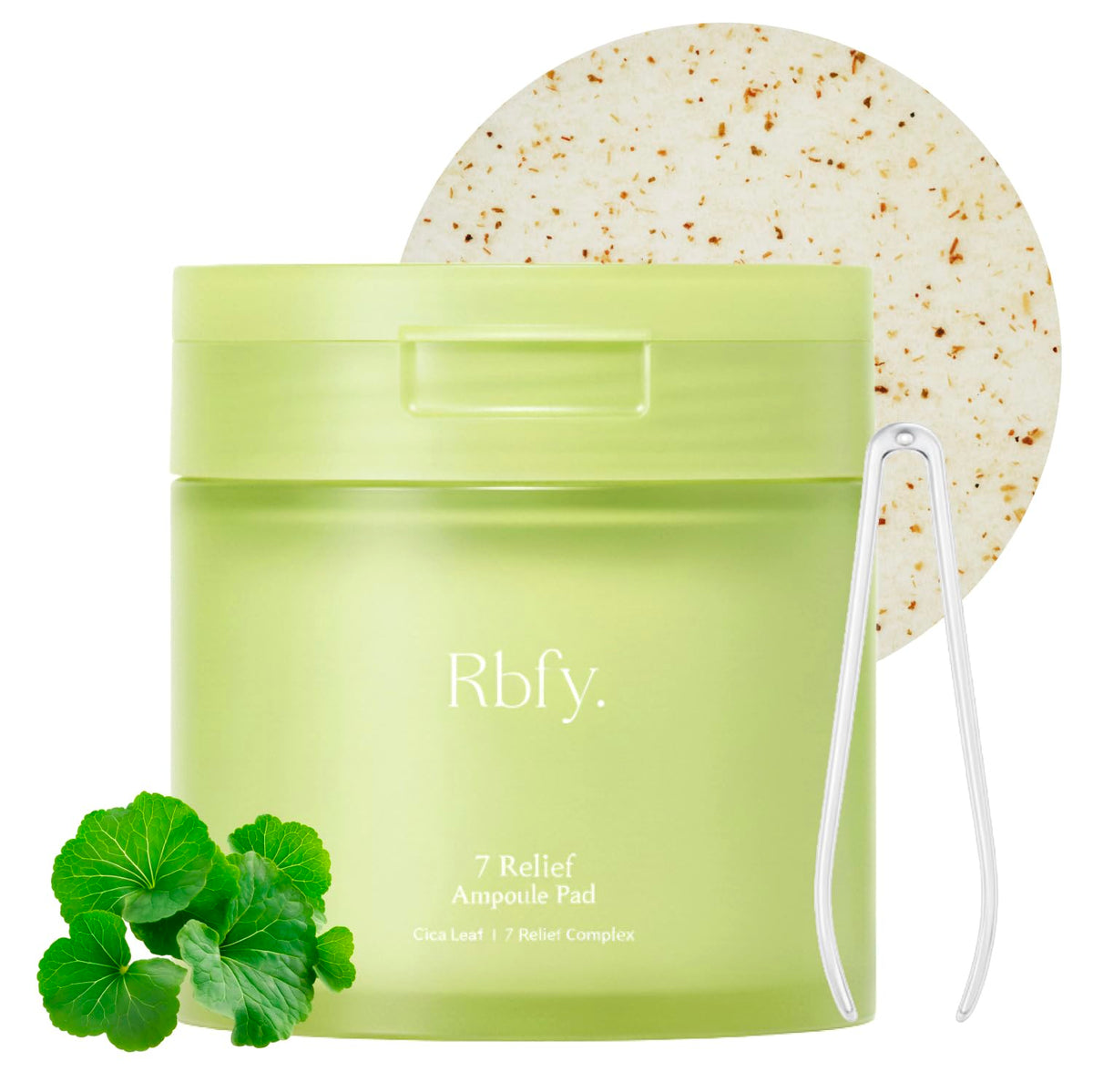 Rbfy box of 7-Relief Ampoule Pads ready for a calming redness-relief routine.