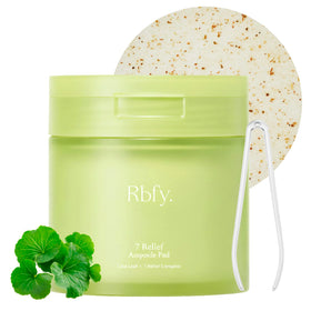 Rbfy box of 7-Relief Ampoule Pads ready for a calming redness-relief routine.