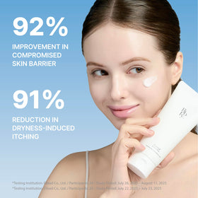 Rbfy Control Lotion Plus texture on skin demonstrating fast absorption and non-greasy feel