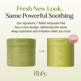 Rbfy Daily Ampoule Pad calms stressed skin with a gentle blend