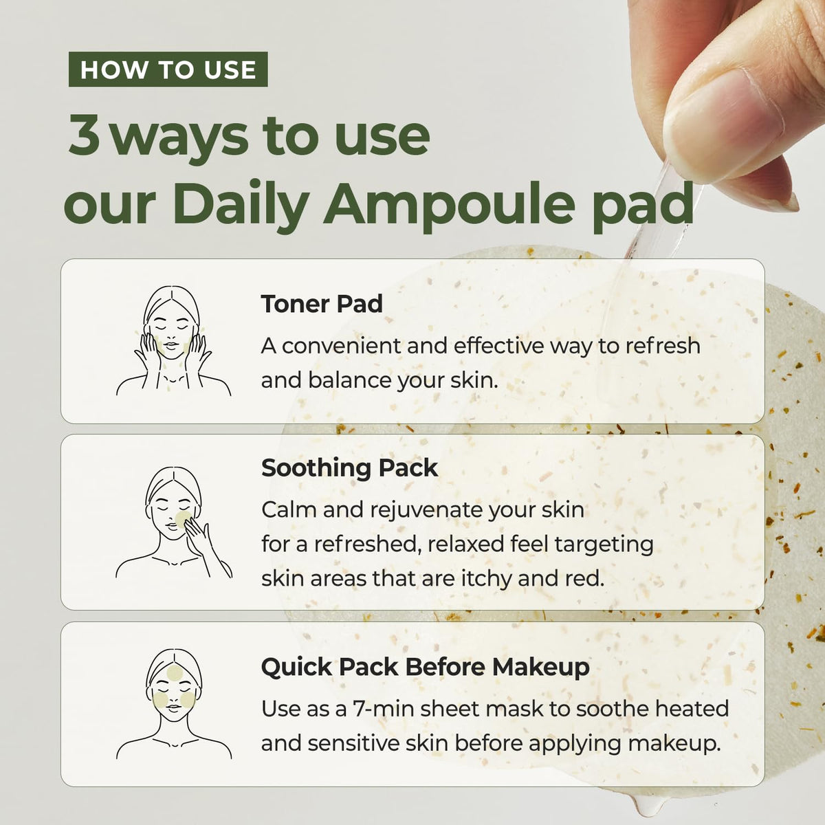 Rbfy Daily Ampoule Pad hygienic packaging keeps pads fresh