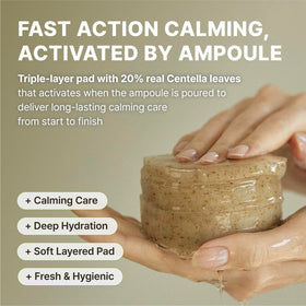Rbfy Gentle formula pad designed for sensitive skin in a soothing routine