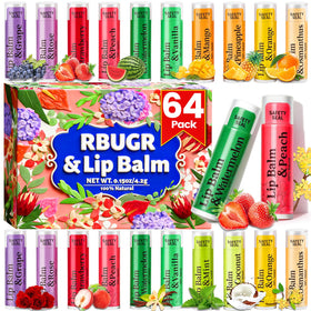RBUGR lip balm rose: coconut oil hydration for smooth lips