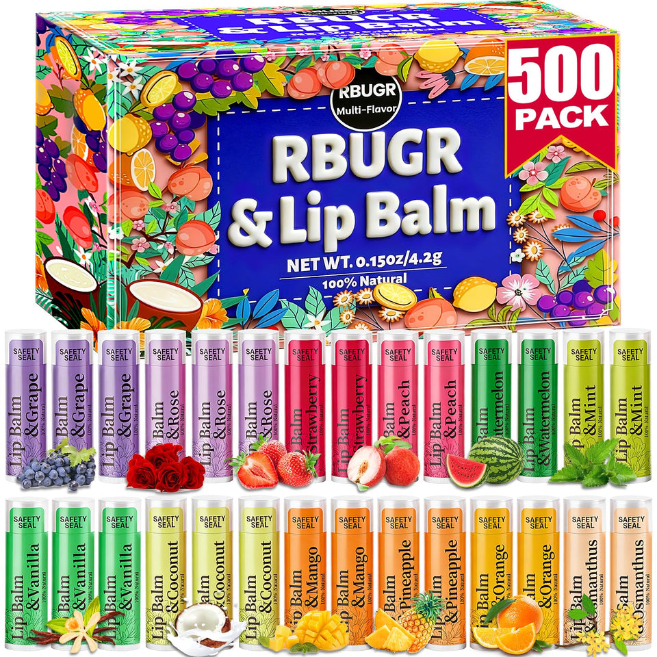 RBUGR rose flavor lip balm bulk tube for gifting and daily nourishment