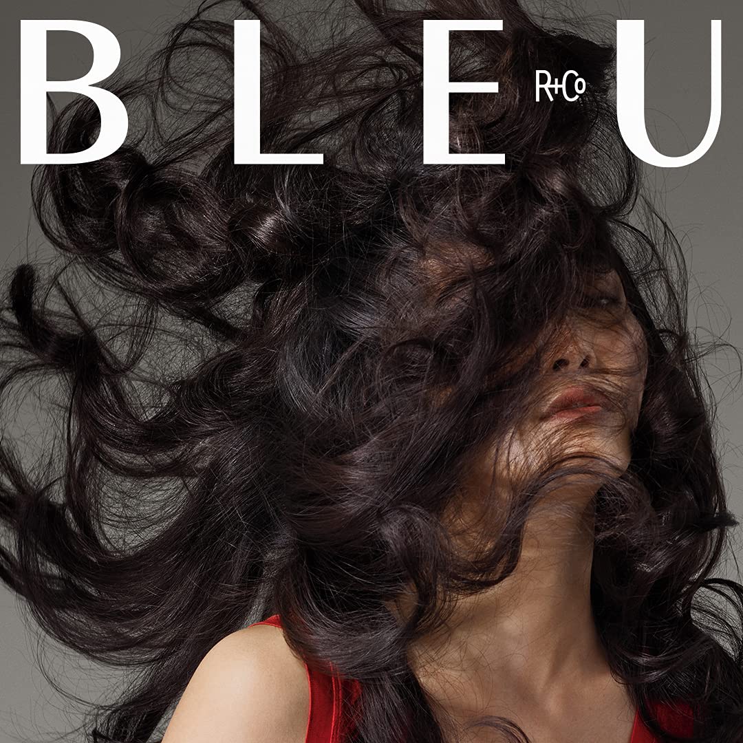 R+Co Magnifier spray nozzle application demonstrates easy, even distribution for fuller hair.