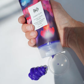 R+Co Sunset Blvd masque jar closeup highlighting hydration and shine