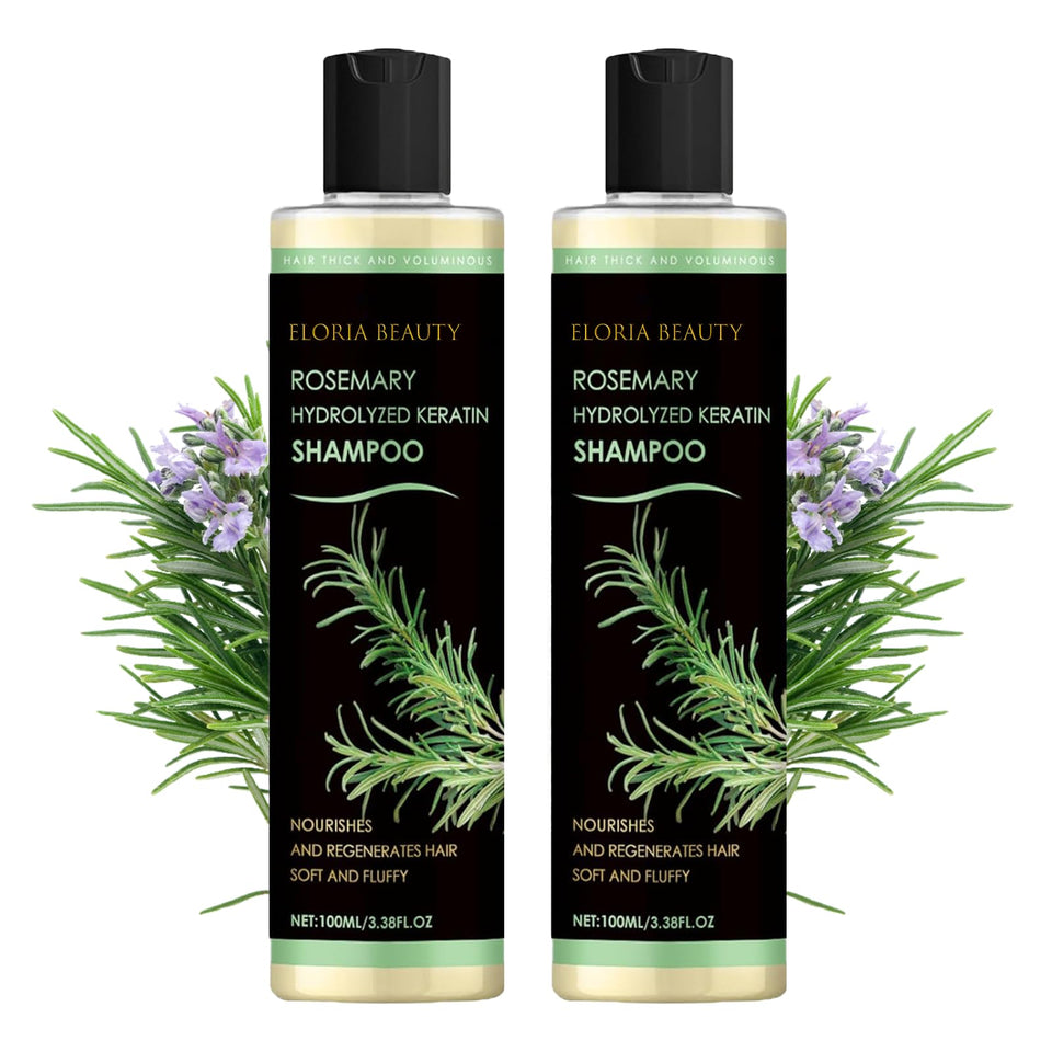 RCSCBC Eloria rosemary shampoo bottle with frizz control and shine