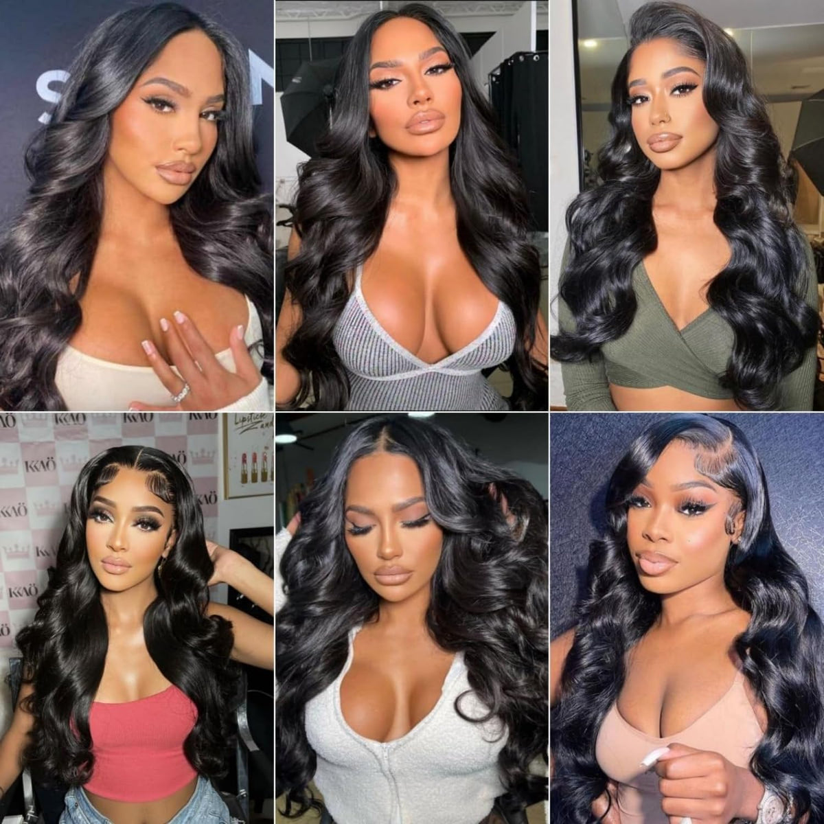 rdddne 12A body wave 24 inch bundle close-up with rich color and silky feel.