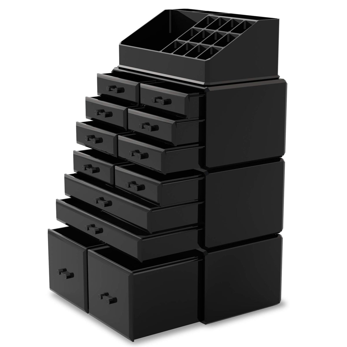 READAEER makeup organizer in use shows practical daily organization.