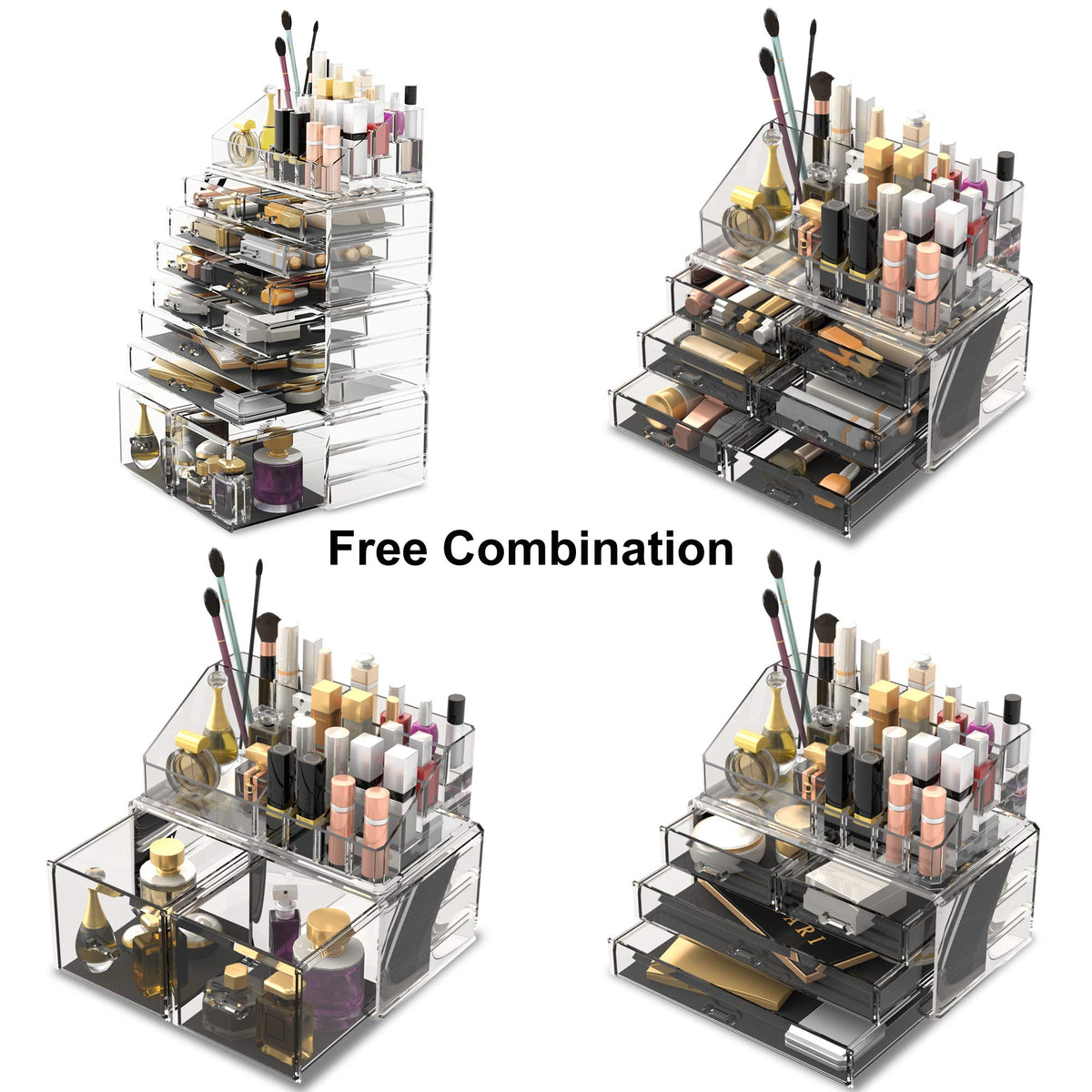 READAEER makeup organizer drawer organization makes daily routines faster and neater.