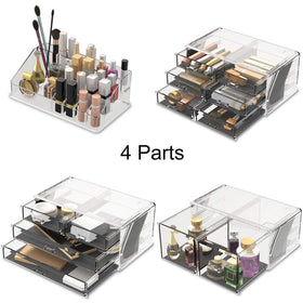 READAEER makeup organizer mesh liner protects jewelry and keeps items in place.