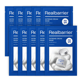 Real Barrier Extreme Cream Face Sheet Mask packaging showing premium barrier repair benefits