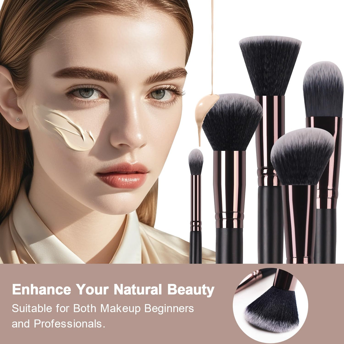 Real Perfectionconcealer brush provides precise coverage