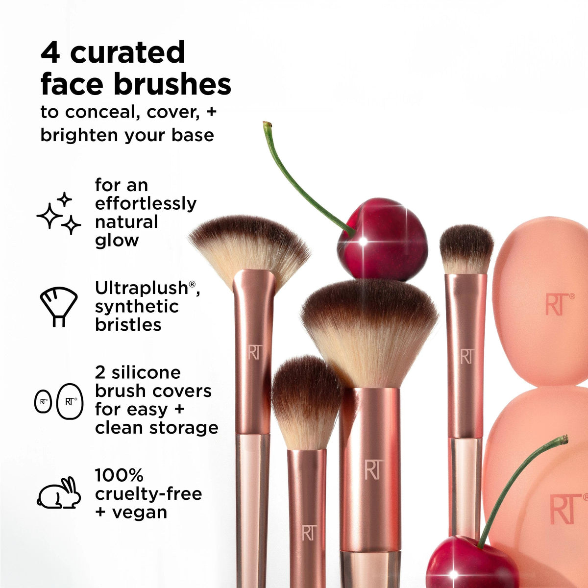 Real Techniques 107 Expert Concealer Brush for precise coverage and blending.
