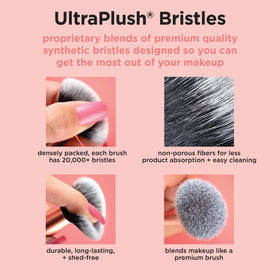 Real Techniques A Brighter Hue Base Set offers multi-use brushes and easy storage.