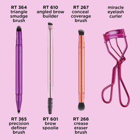 Real Techniques Double Time angled brow-builder brush for natural brows
