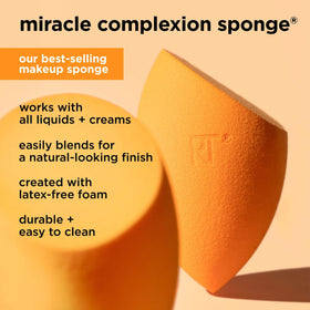Real Techniques Miracle Airblend Sponge rounded sides for smooth matte blending