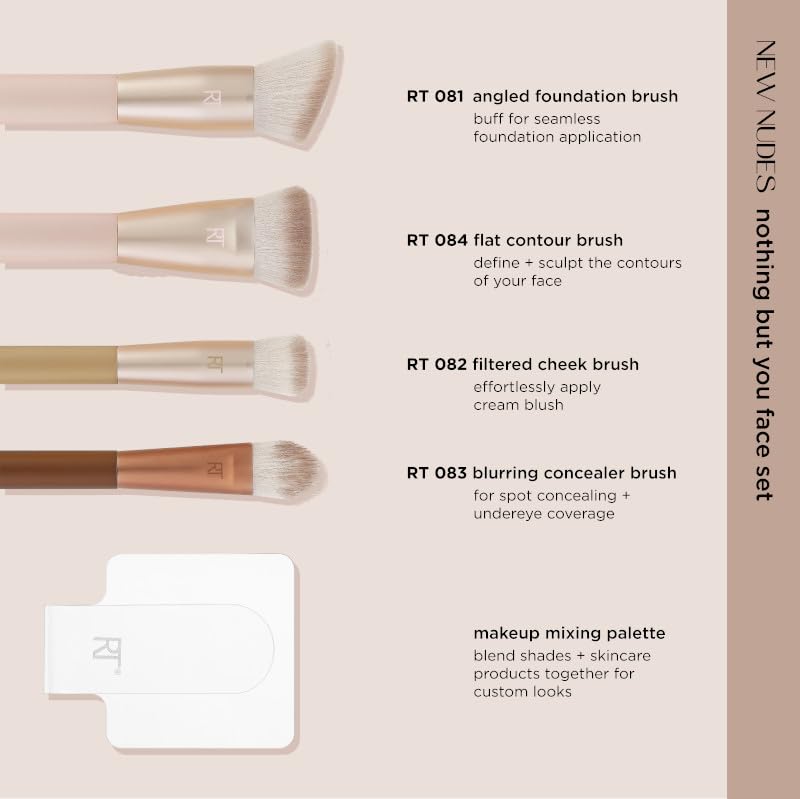 Real Techniques Makeup Mixing Palette enables custom shade blending.