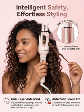 Realair Auto Hair Curler 1.25-inch barrel creates soft waves with volume.