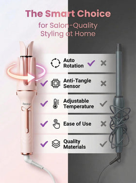 Realair Auto Hair Curler straightening brush for quick, sleek results.