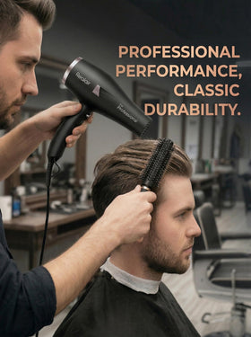 Realair dryer with customizable heat and speed settings for versatile styling