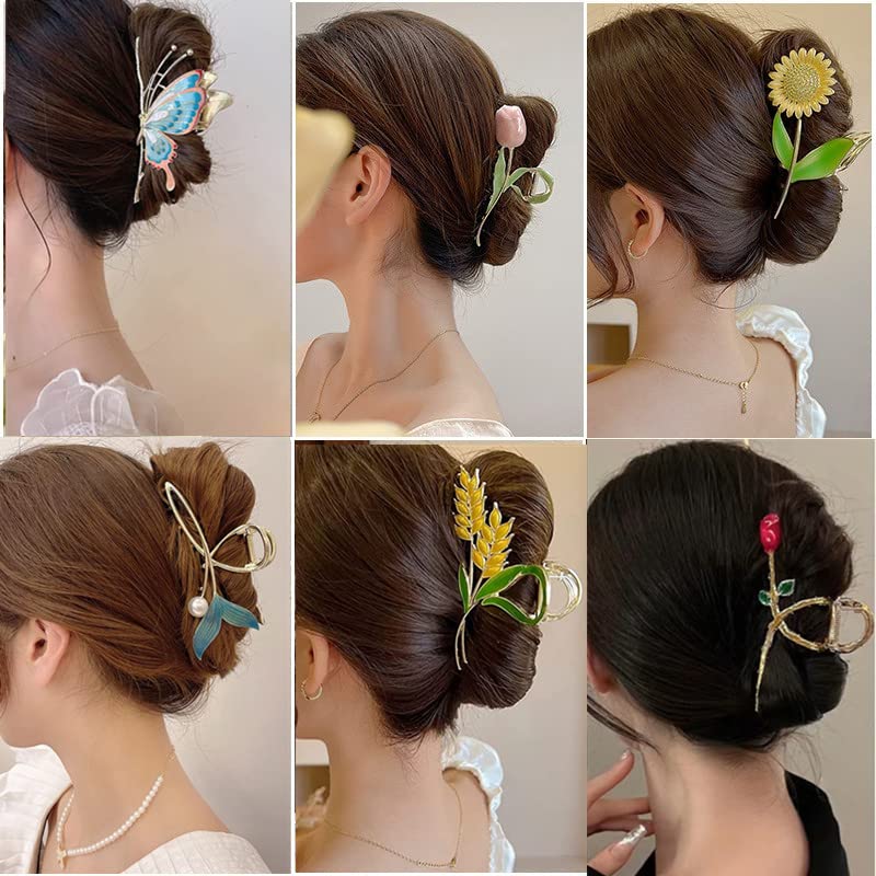 REALHUNLEE butterfly accent clip adds whimsy and reliable hold