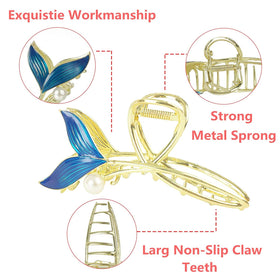 REALHUNLEE lily pattern clip blends subtle elegance with secure grip