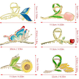 REALHUNLEE sunflower design clip brightens outfits while secure hold
