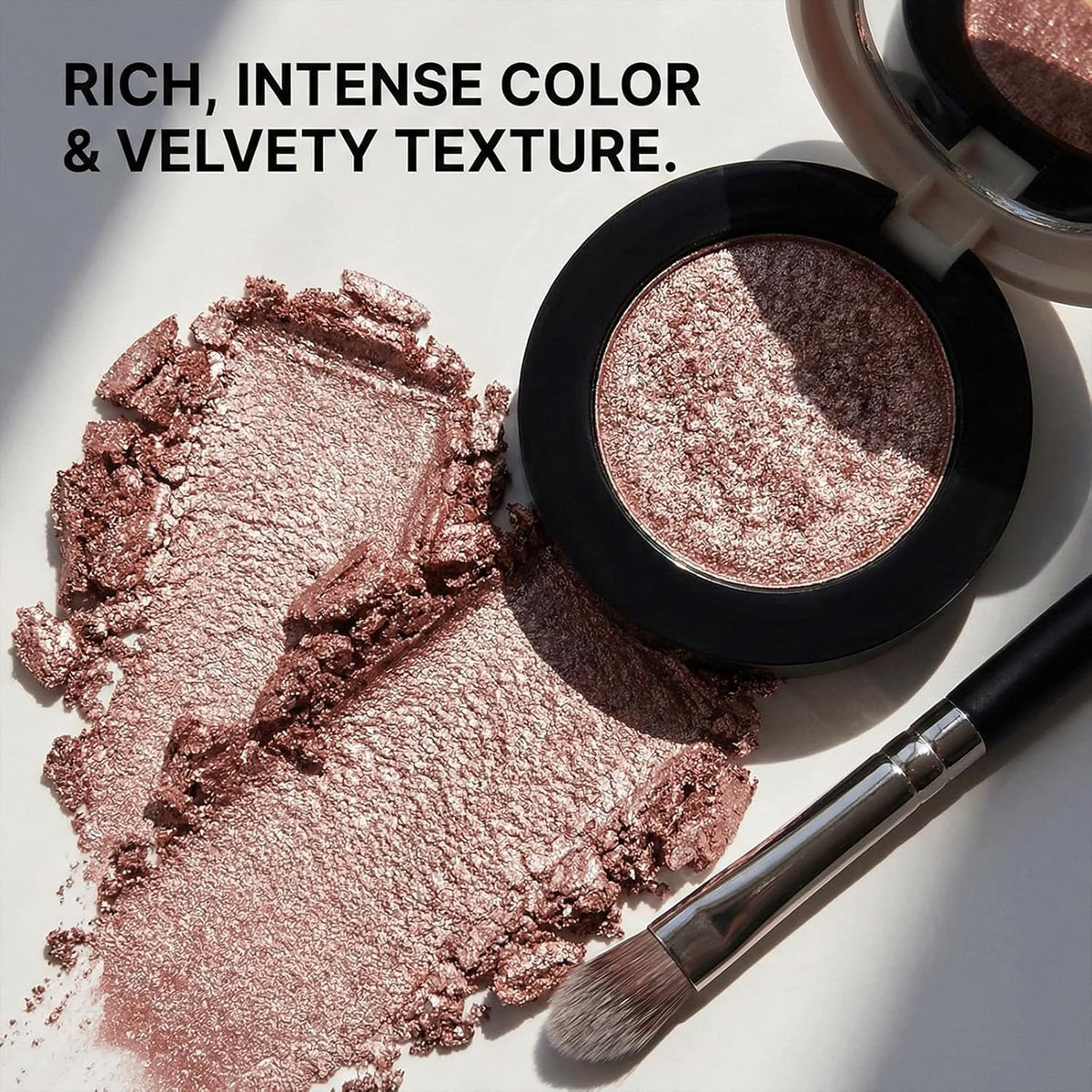 REATIFUL Barvena rose gold shimmer swatch for radiant eye looks
