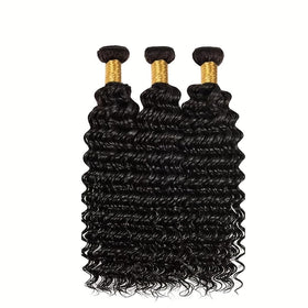 Rebasar deep wave bundles 14-inch weft for fuller looks and easy maintenance