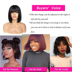 Rebasar wig can be dyed or permed to customize color