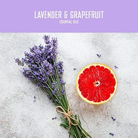 Rebel Green lavender grapefruit scent label highlights fresh aroma for daily hand washing.