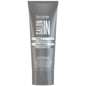 RECAMIER Salon In platinum mask jar for color-enhancing, ammonia-free care.
