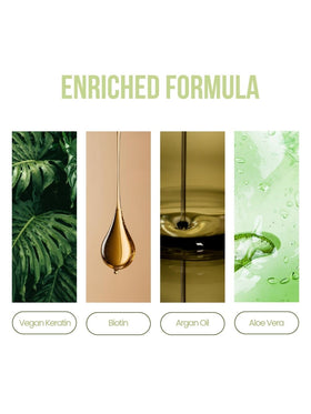 Recamier Salon In closeup reveals glossy, hydrated hair texture.