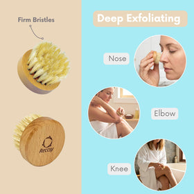 Reccsy wooden curved massage tool for lymphatic drainage massage after shower.
